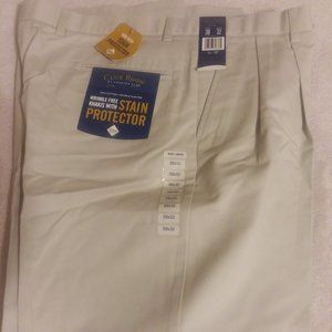 Club Room Wrinkle Free Khakis with Stain Protector